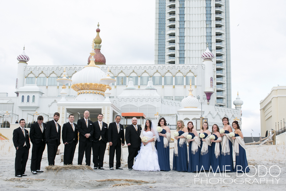 Trump Taj Mahal Boardwalk Wedding Photo