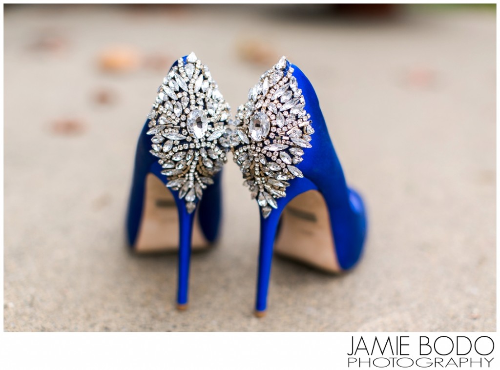 Royal Blue Kiara Badgley Mischka Wedding Shoes Photo