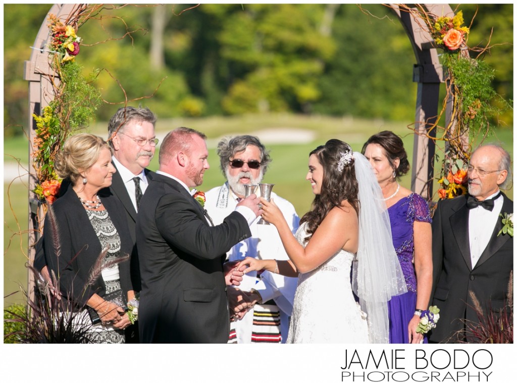Outdoor ceremony at Ballyowen Golf Club Wedding Photos at Crystal Springs Resort photo